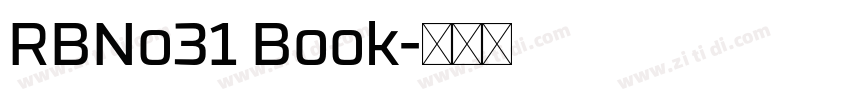 RBNo31 Book字体转换